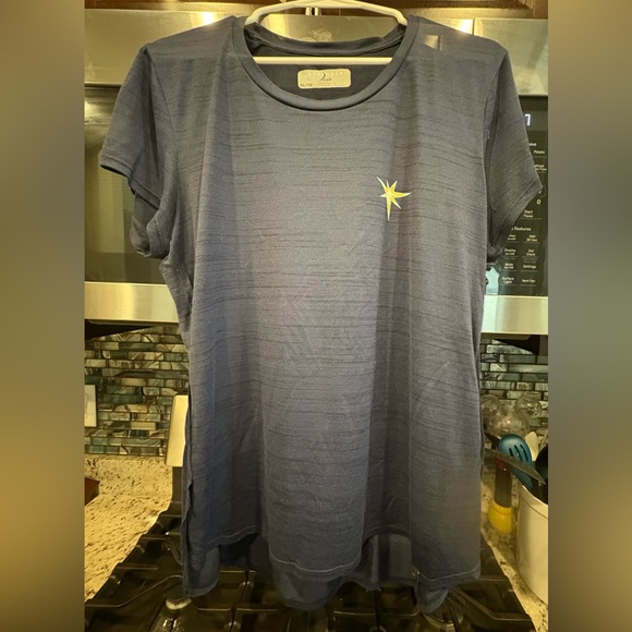 Levelwear Verve Tampa Bay Rays Moisture Wicking Navy Blue Womens T-Shirt Size XL - Picture 2 of 8